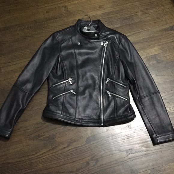 Michael Kors Leather Jacket - Picture 5 of 8